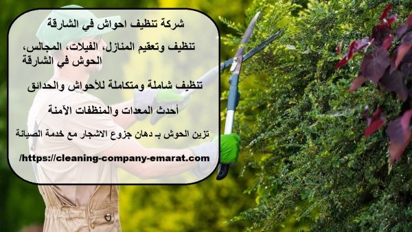 شركة تنظيف احواش في الشارقة