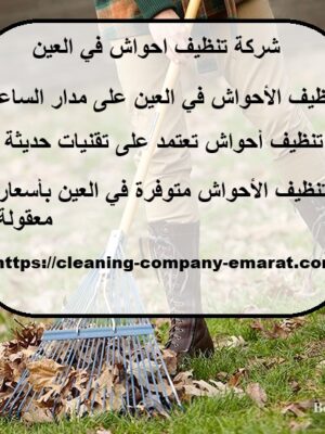 شركة تنظيف احواش في العين