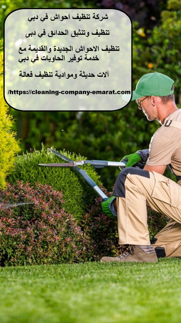 شركة تنظيف احواش في دبي
