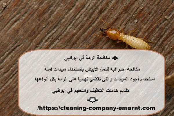 مكافحة الرمة في ابوظبي